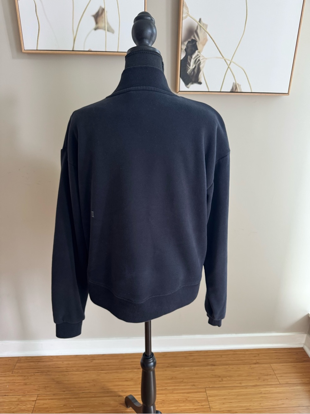 Kit and Ace Black V-Neck Pullover Sweatshirt - Picture 4 of 5